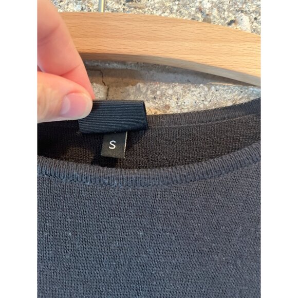 Bitte Kai Rand Black Textured Knit Long Sleeve Sweater S 100% Merino Wool - Picture 5 of 7